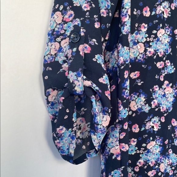 Pink Republic Blue and Pink Floral Blouse Small - Picture 5 of 16